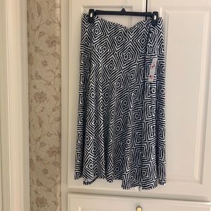 Skirt- NWT Ashley Blue Black & White Skirt